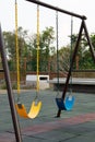 The swings in the playground