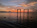 Swings on sunshine, in Gili Air, Bali