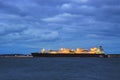 Swinoujscie - LNG Tanker moored to the quay Royalty Free Stock Photo