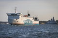 Swinoujscie, West Pomeranian - Poland - June 11, 2023: Passengers and cars ferry Baltivia sailing from port Swinoujscie to Ystad.