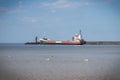Swinoujscie, West Pomeranian - Poland - June 7, 2022: Ship Wagenborg leaving port of Swinoujscie. Transport products across Baltic