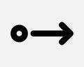 Swipe Right Arrow Gesture Icon Scroll Next Pointer Navigation Cursor Direction Path East Position Tap Scrolling Action Royalty Free Stock Photo