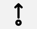 Swipe Up Arrow Gesture Icon Scroll Upward Pointer Navigation Cursor Direction Path Upload Position Tap Scrolling Action Royalty Free Stock Photo
