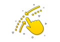 Swipe up down icon. Move finger sign. Vector