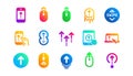 Swipe up icons. Scrolling mouse, landing page swipe signs. Classic set. Vector