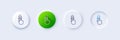 Swipe up line icon. Move finger sign. Line icons. Vector
