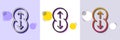 Swipe up line icon. Scrolling arrow sign. Landing page scroll. Halftone dotted pattern. Vector