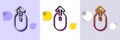 Swipe up mouse line icon. Scrolling arrow sign. Landing page scroll. Halftone dotted pattern. Vector