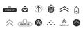 Swipe up slide arrow button, scroll ui icon. Interface simple sign, set of buttons for social media symbol. Swipe up Royalty Free Stock Photo
