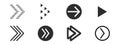 Swipe up slide arrow button, scroll ui icon. Interface simple sign, set of buttons for social media symbol. Swipe up Royalty Free Stock Photo