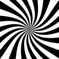 Swirl background, rotating spiral, retro starburst or sunburst background pattern in a spiral or swirled radial striped design