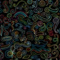 Swirl background, seamless pattern for your design Royalty Free Stock Photo