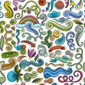 Swirl background, seamless pattern for your design Royalty Free Stock Photo