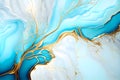 Swirl of blue gold marble abstract background, Liquid marble design abstract, light blue azure tones with golden, Paint marble Royalty Free Stock Photo