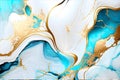 Swirl of blue gold marble abstract background, Liquid marble design abstract, light blue azure tones with golden, Paint marble Royalty Free Stock Photo