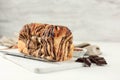 Swirl Brioche with Chocolate, Chocolate Roll Bread, Pull Apart Rolls Babka