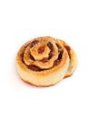 Swirl bun with raisins and brown sugar Royalty Free Stock Photo