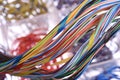 Swirl color electrical wire cable Royalty Free Stock Photo
