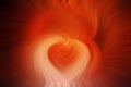 Abstract fine art photoshop swirl heart