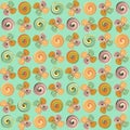 Swirl flowers - background