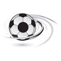 Swirl football Royalty Free Stock Photo