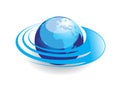 Swirl globe Royalty Free Stock Photo