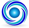 Swirl logo Royalty Free Stock Photo
