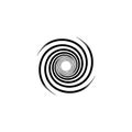 Swirl logo design element isolated on white background Royalty Free Stock Photo