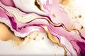 Swirl of pink gold marble abstract background, Liquid marble design abstract, light pink azure tones with rose golden, Paint