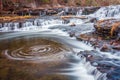 Swirl pool on Burgess Falls at Burgess Falls State Park in Tennessee