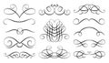 Swirl retro ornate flourish border curl delimiter