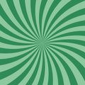 Swirl Retro Sunburst Green Spiral Flat Design Background Royalty Free Stock Photo