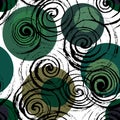 Swirl seamless pattern.