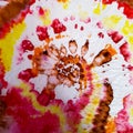 Swirl Tie Dye. Rainbow Batik Dye Texture.