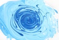 Swirled different blue painting colors
