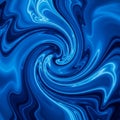 Swirling abstract pattern featuring vibrant blue and white colors Royalty Free Stock Photo