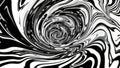 Swirling Black and White Vortex of Liquid Paint and Marble Royalty Free Stock Photo