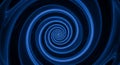 Beautiful swirling blue abstract pattern with hypnotic spiral design effect Royalty Free Stock Photo