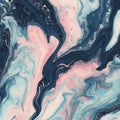 Swirling blue and pink marble patterns create hypnotic abstract effect