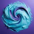 Swirling Blue And Purple Liquid: A Captivating Display Of Contrasting Colors