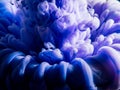 Swirling blue and purple smoke Royalty Free Stock Photo