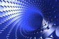 Swirling blue tunnel abstract Royalty Free Stock Photo