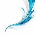 Swirling Blue Wave With Beautiful White - Innovative Design