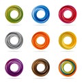 Swirling circle designs Royalty Free Stock Photo