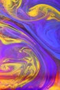 Swirling Colorful Inks Royalty Free Stock Photo
