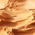 Swirling desert sandscape with multilayered textures and light orange hues (tiled) Royalty Free Stock Photo