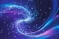 Swirling design with dynamic electric blue and violet lines, forming a spiral pattern Electric Pulse Background Royalty Free Stock Photo