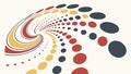 Swirling Dot Pattern Abstract, vector design Generative AI Royalty Free Stock Photo