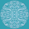 Swirling floral pattern, ornament Royalty Free Stock Photo