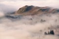 Swirling fog in the Lake District